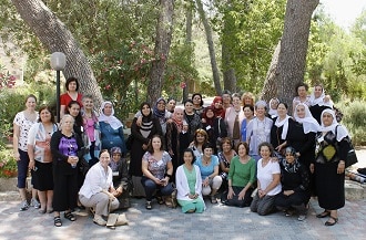 A group photo of women in the Eco-gathering