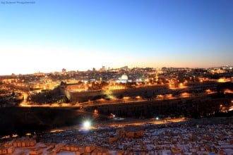 Old City in Snow