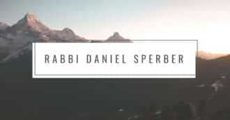 Rabbi Daniel Sperber banner