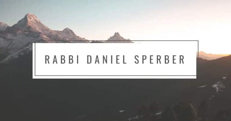 Rabbi daniel sperber banner
