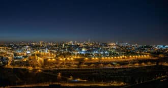 Jerusalem at night