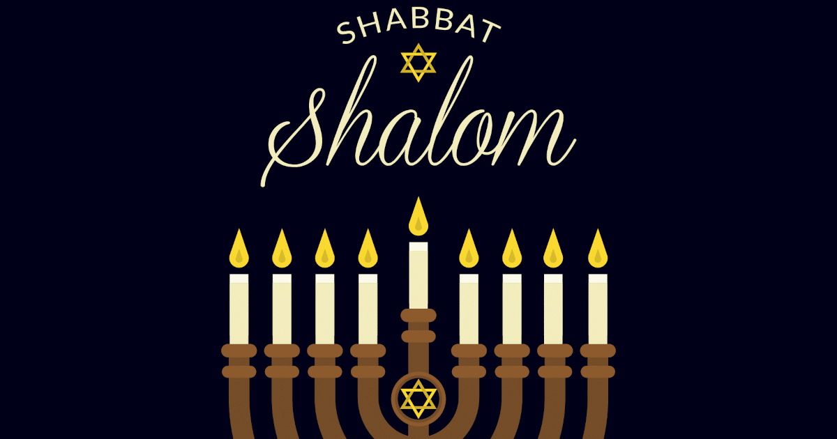 Shalom! Jewish greeting. Meaning: peace. Also 'shalom' means