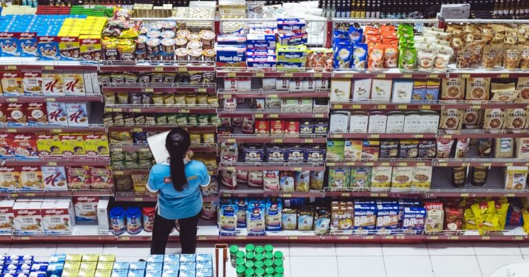 Anti consumerism | The Interfaith Center for Sustainable Development Stacked supermarket shelves