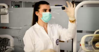 female scientist in labaratory