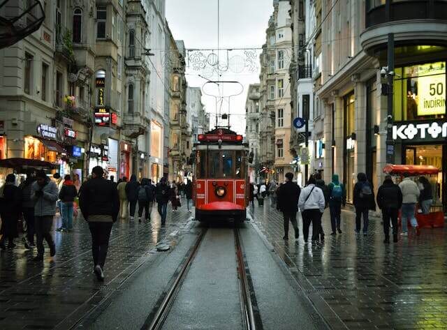 Population density Street full of people