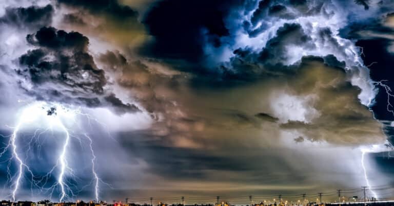 Stormy weather conditions