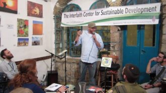 Eitan Press performs at ICSD Interfaith Eco Poetry Slam in Jerusalem