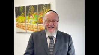 “Don’t marginalize us!” Chief Rabbi, Sir Ephraim Mirvis’ call to COP28 leaders